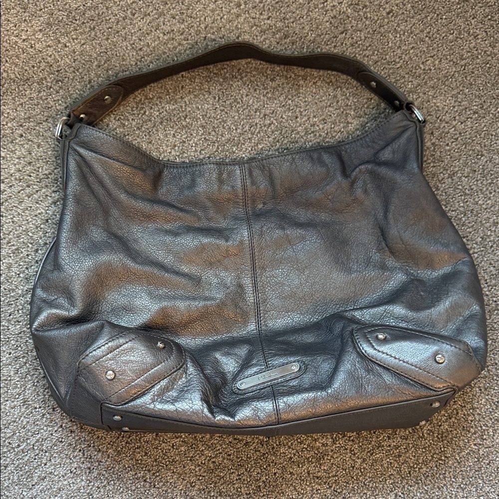 Cole Haan pewter shoulder bag